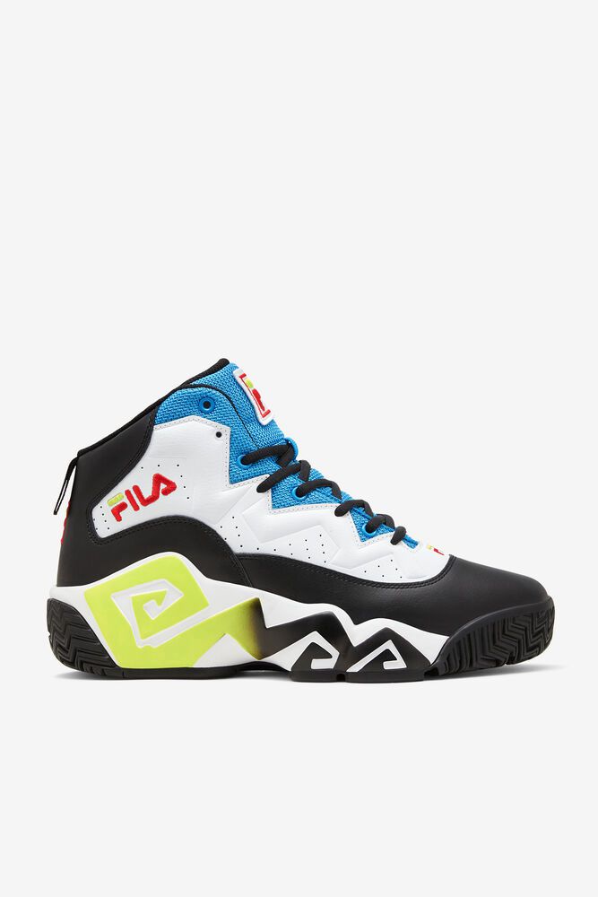 Fila Mb White/Black/Blue Sneakers Mens - NZ 41207-WZLI